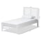 Baxton Studio Sedona Modern White-Finished Wood Twin Platform Bed 143-7875 - alternate 3
